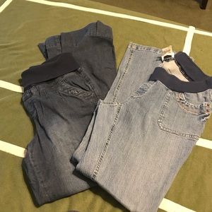 Lot of 2 large maternity pants